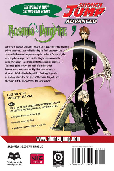 ROSARIO VAMPIRE GN VOL 09 (C: 1-0-1): Lesson Nine: Monster Mamas Paperback – Illustrated,