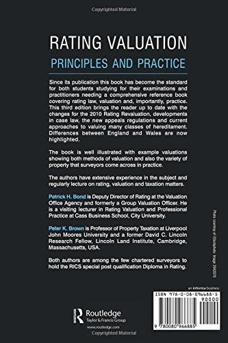 Rating Valuation: Principles and Practice