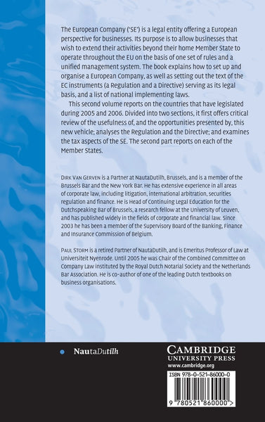 The European Company: Volume 2 (Law Practitioner Series)