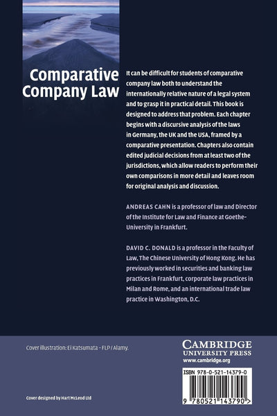 Comparative Company Law: Text and Cases on the Laws Governing Corporations in Germany, the UK and the USA